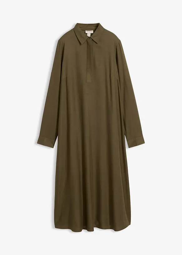 Skjortekjole i fin viskose, bonprix