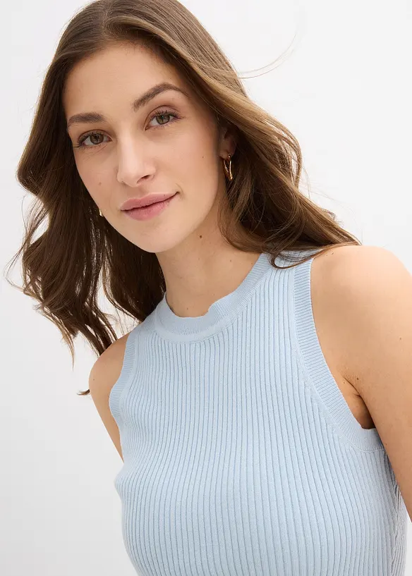 Strikket topp med viskose, bonprix