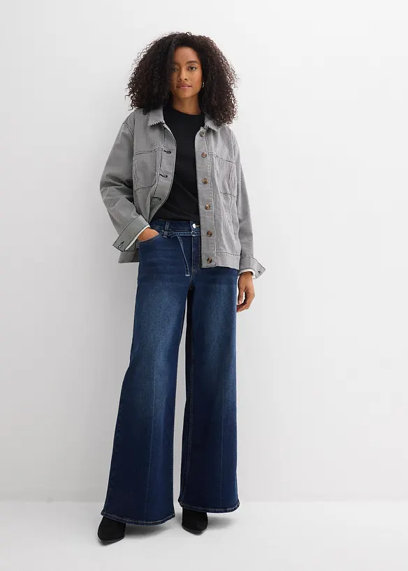 Wide Leg-jeans Mid Waist, bonprix