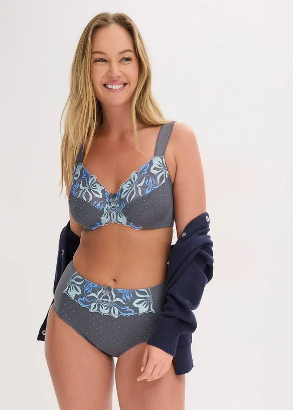 Formende truse med delikat broderi, bonprix