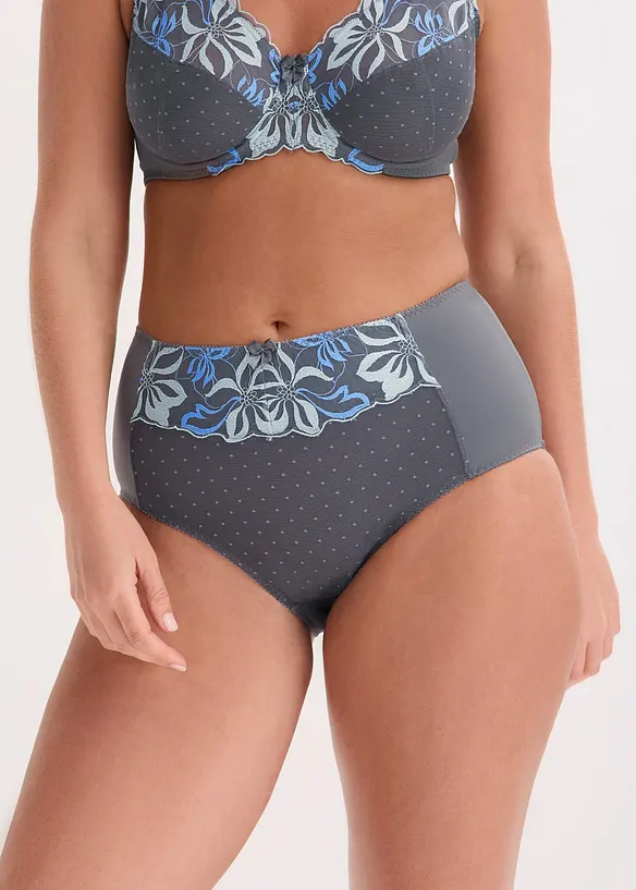 Formende truse med delikat broderi, bonprix