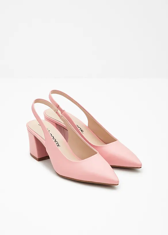 Slingbacks med blokkh&aelig;l, bonprix