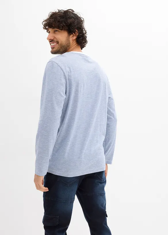 Langermet topp i 100% &oslash;kologisk bomull, bonprix