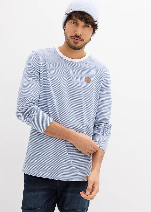 Langermet topp i 100% &oslash;kologisk bomull, bonprix