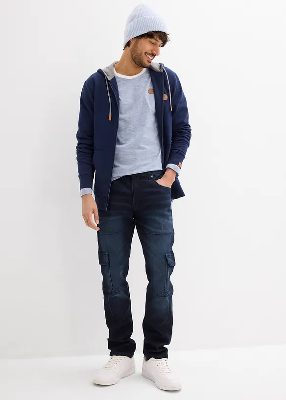 Langermet topp i 100% &oslash;kologisk bomull, bonprix