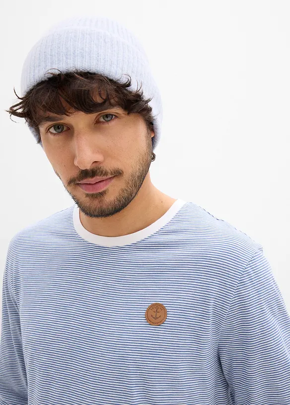 Langermet topp i 100% &oslash;kologisk bomull, bonprix