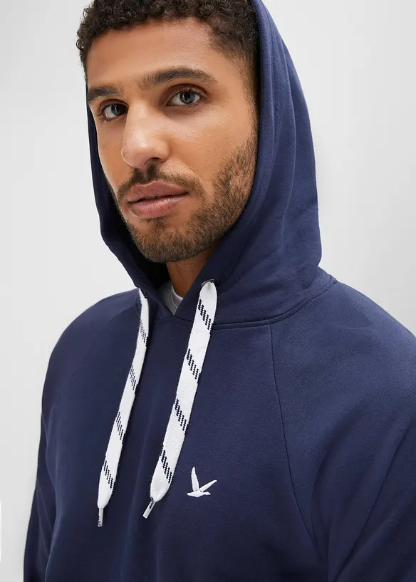 Sweatshirt med hette av ren &oslash;kologisk bomull, bonprix
