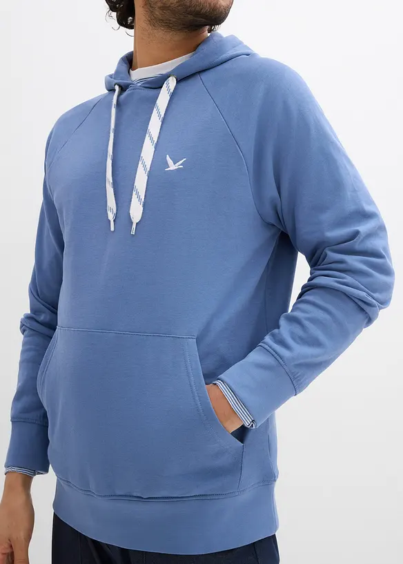 Sweatshirt med hette av ren &oslash;kologisk bomull, bonprix