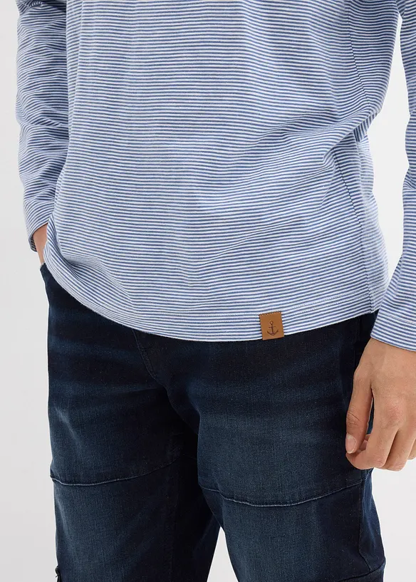 Langermet topp i 100% &oslash;kologisk bomull, bonprix