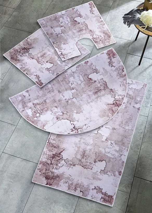 Badematte med marmorm&oslash;nster, bonprix