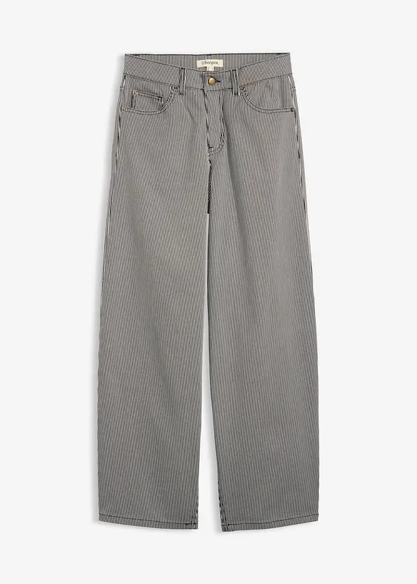 Barrel bukse med stripem&oslash;nster, bonprix