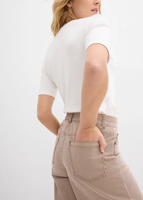 Ballongbukse med stripem&oslash;nster, bonprix