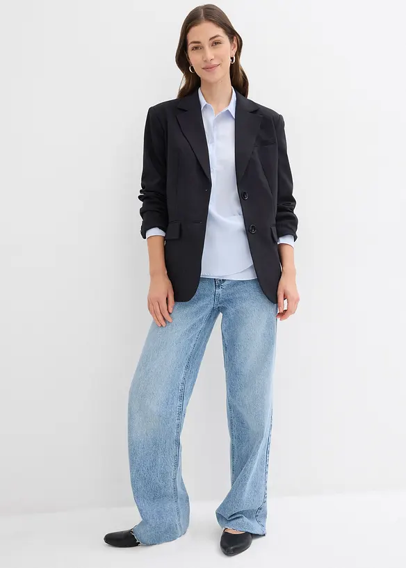 Wide Leg-jeans, High Waist, full Length, bonprix