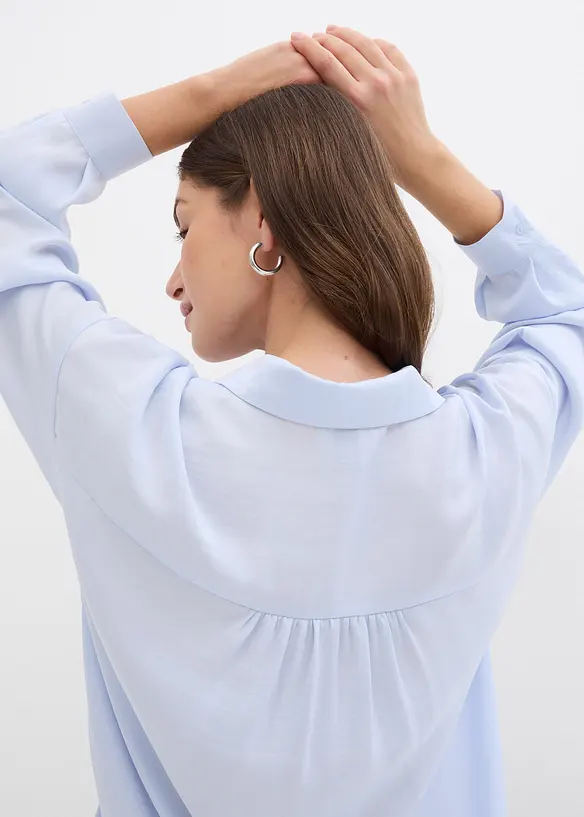 Skjorte i tynn sateng, bonprix