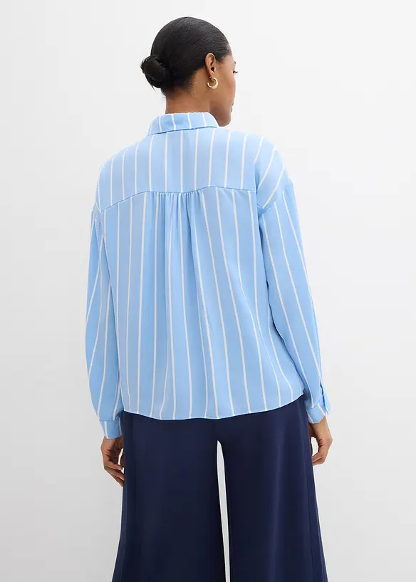 Skjorte i tynn sateng, bonprix