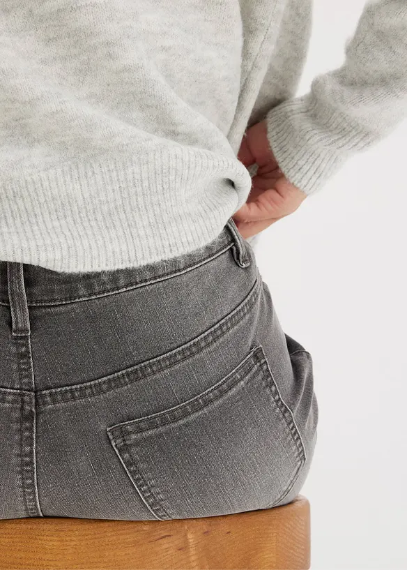 Wide Leg-jeans, Mid Waist, Stretch, bonprix