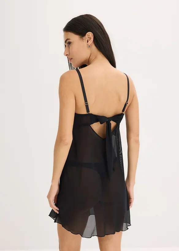 Neglisj&eacute; uten spiler med hjerteblonder, bonprix