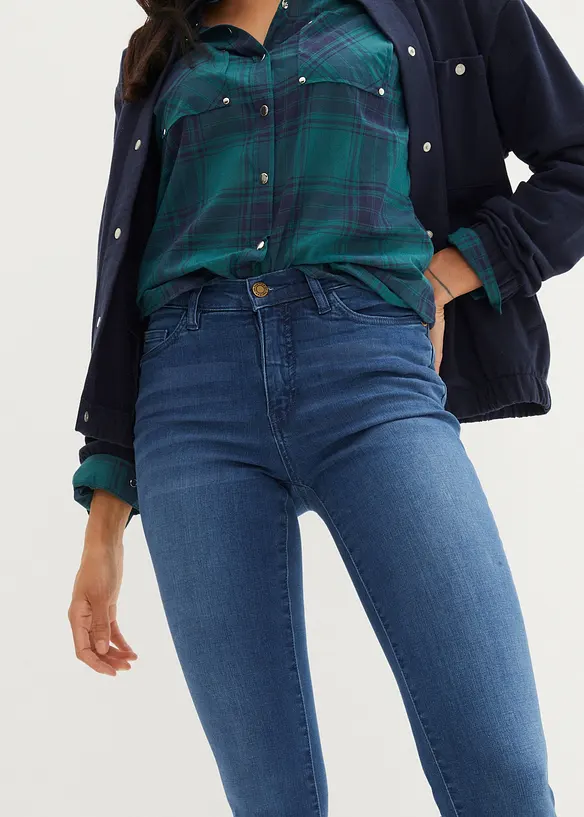 Slim Fit-jeans High Waist, Shaping, bonprix