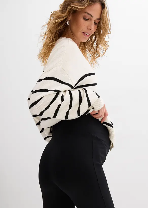 Mammaleggings i &oslash;kologisk bomull (3-pack), bonprix