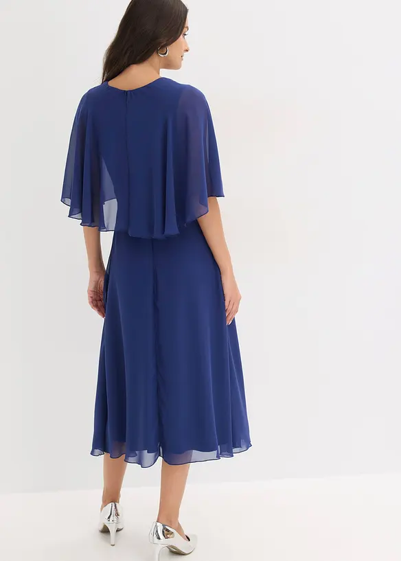 Chiffonkjole med strasspynt, bonprix