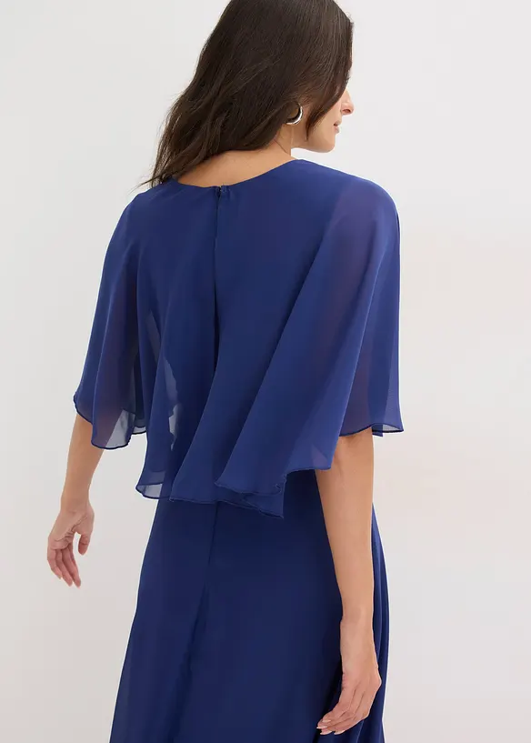 Chiffonkjole med strasspynt, bonprix