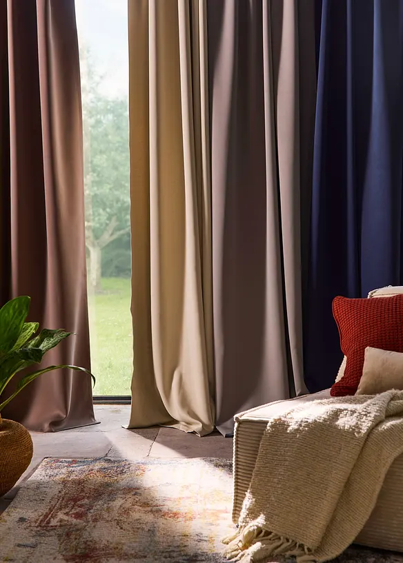 M&oslash;rkleggingsgardin, kommer i mange st&oslash;rrelser (1-pack), bonprix