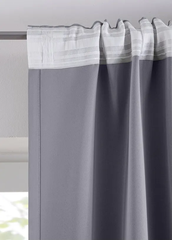 M&oslash;rkleggingsgardin, kommer i mange st&oslash;rrelser (1-pack), bonprix