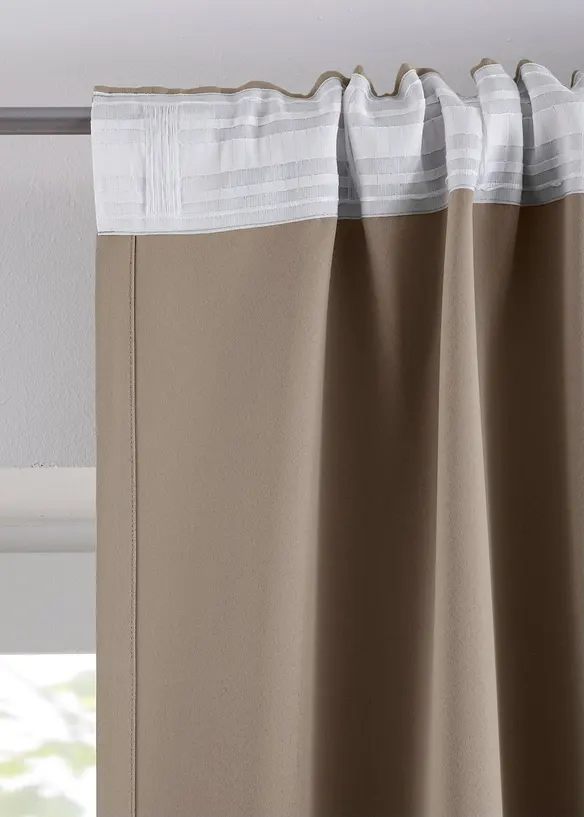 M&oslash;rkleggingsgardin, kommer i mange st&oslash;rrelser (1-pack), bonprix