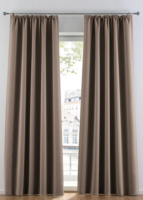 M&oslash;rkleggingsgardin, kommer i mange st&oslash;rrelser (1-pack), bonprix