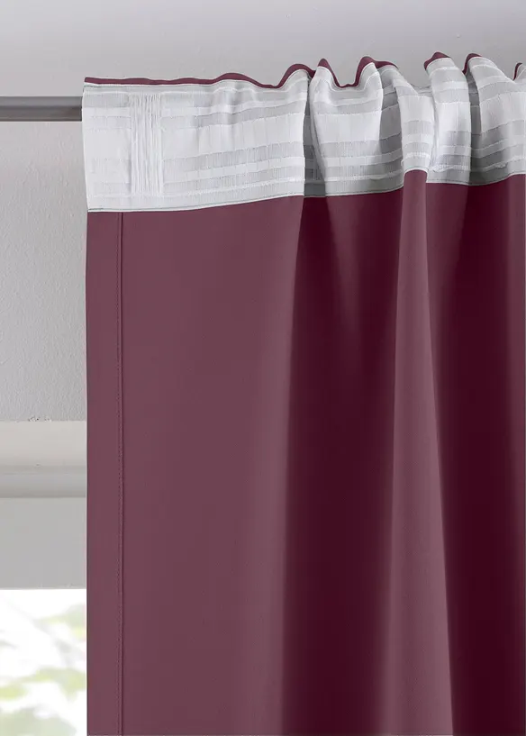 M&oslash;rkleggingsgardin, kommer i mange st&oslash;rrelser (1-pack), bonprix