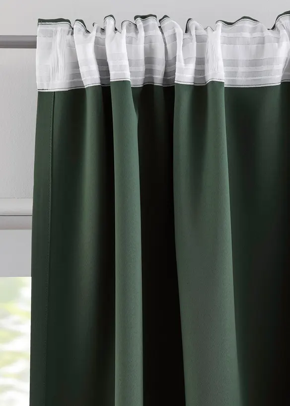 M&oslash;rkleggingsgardin, kommer i mange st&oslash;rrelser (1-pack), bonprix