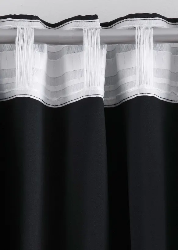 M&oslash;rkleggingsgardin, kommer i mange st&oslash;rrelser (1-pack), bonprix