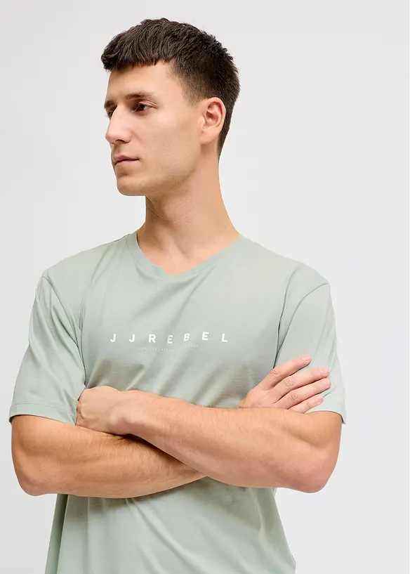 T-skjorte fra JJ REBEL av 100% bomull, Loose Fit, JJ REBEL