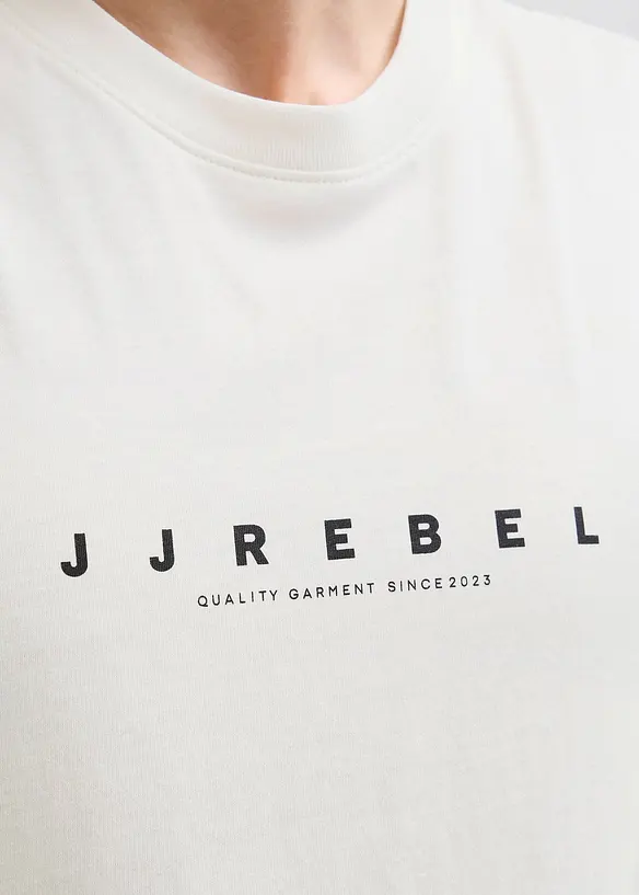 T-skjorte fra JJ REBEL av 100% bomull, Loose Fit, JJ REBEL