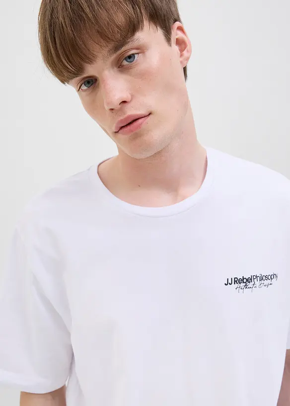 T-skjorte fra JJ REBEL av 100% bomull, Loose Fit, JJ REBEL