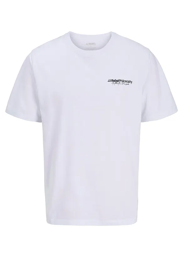 T-skjorte fra JJ REBEL av 100% bomull, Loose Fit, JJ REBEL
