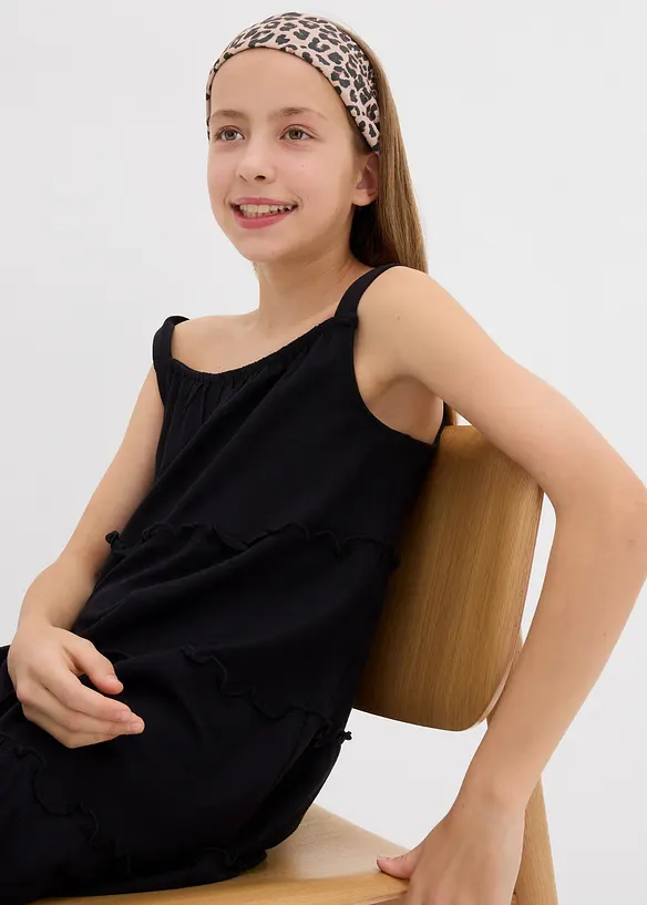 Stroppekjole i 100% &oslash;kologisk bomull, bonprix