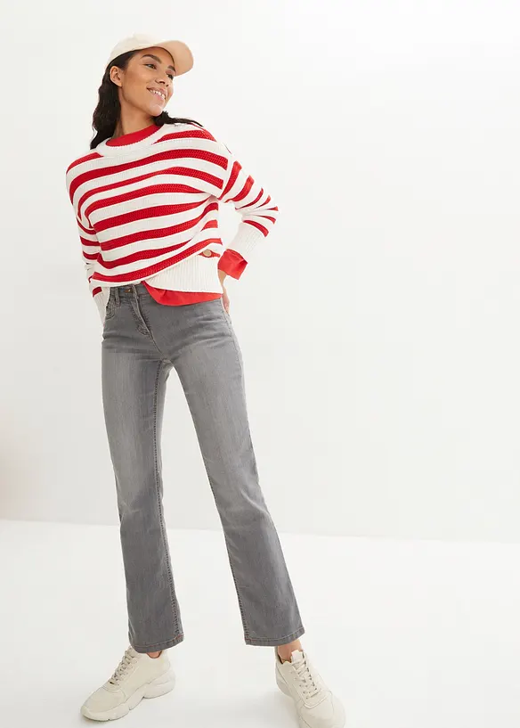 Straight-jeans Mid Waist, Stretch, bonprix