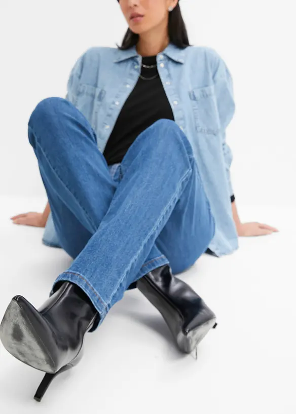 Straight-jeans Mid Waist, Stretch, bonprix
