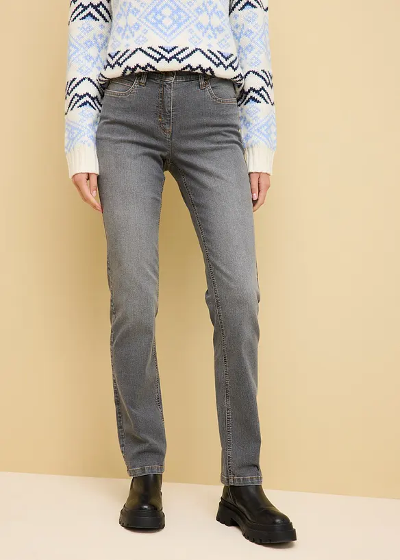 Straight-jeans Mid Waist, Stretch, bonprix