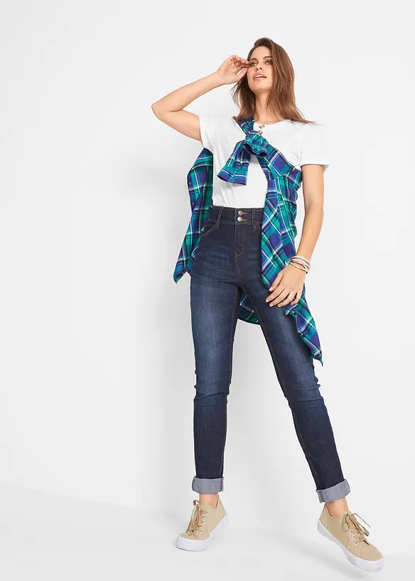 Slim-Fit-jeans High Waist, Komfort-Stretch, bonprix