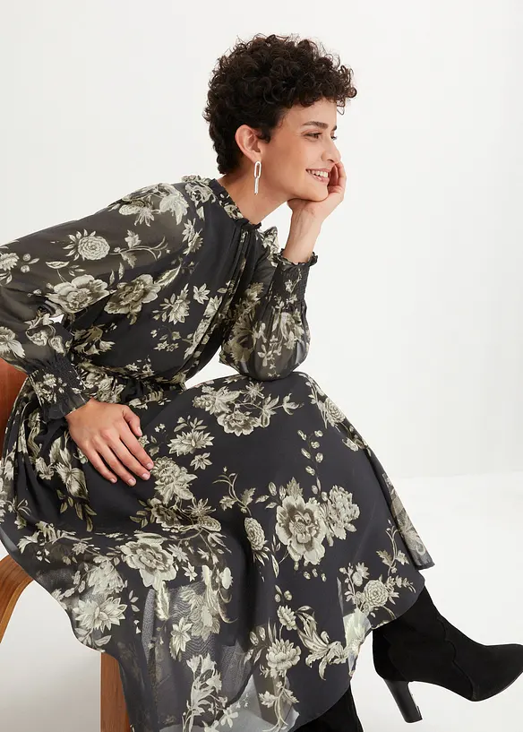 Chiffonkjole, bonprix