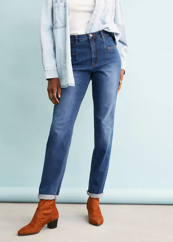 Mom-jeans High Waist, stretch, bonprix