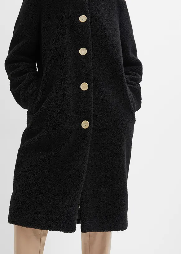 K&aring;pe i pil&eacute; med hette og lommer, bonprix