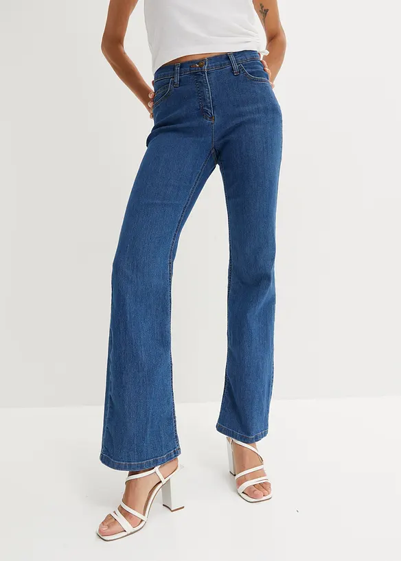 Bootcut-jeans Mid Waist, Stretch, bonprix