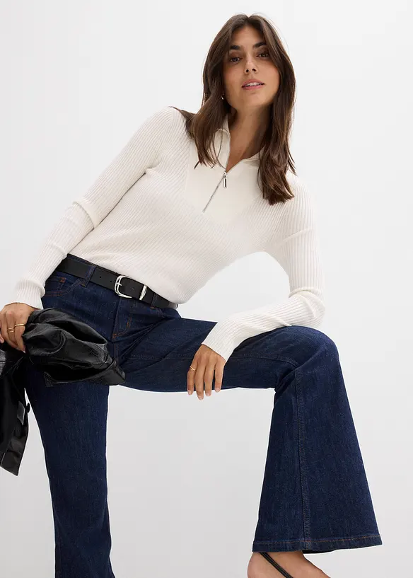 Flared-jeans Mid Waist, bonprix