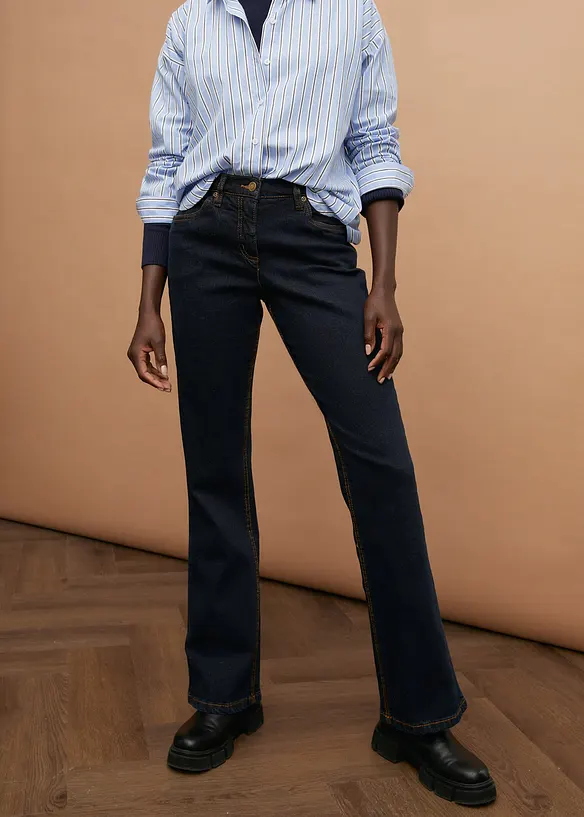 Bootcut-jeans High Waist, Stretch, bonprix