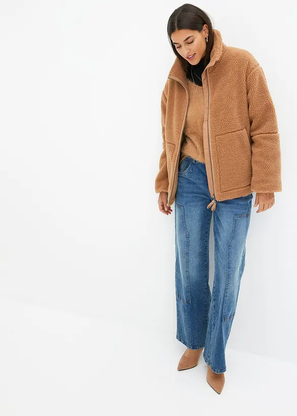 F&ocirc;ret teddyfleece-jakke, bonprix