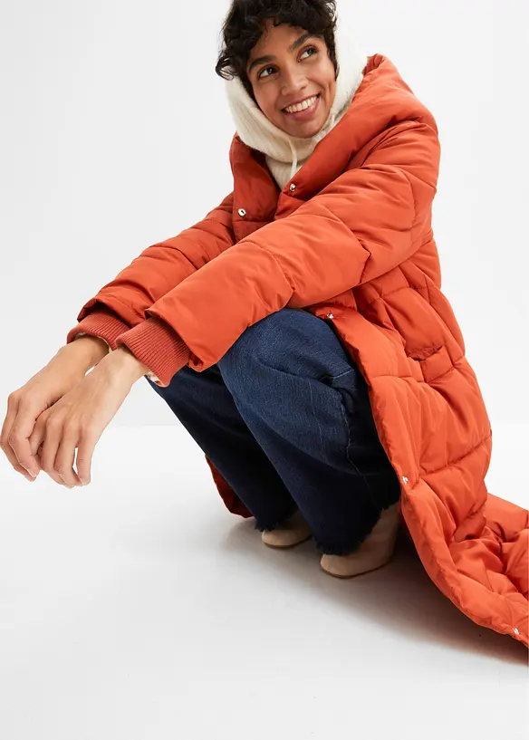 Vattert, oversized k&aring;pe, bonprix