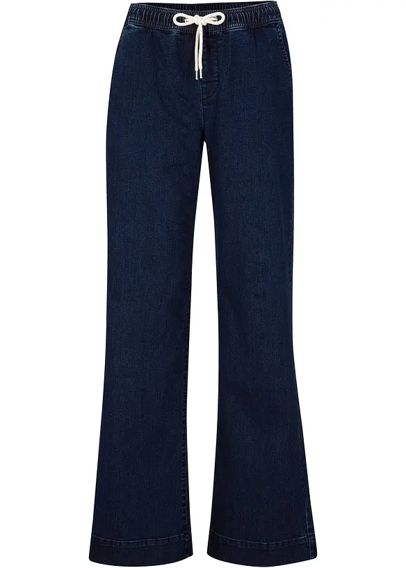 Wide Leg-jeans Mid Waist, Stretch, bonprix